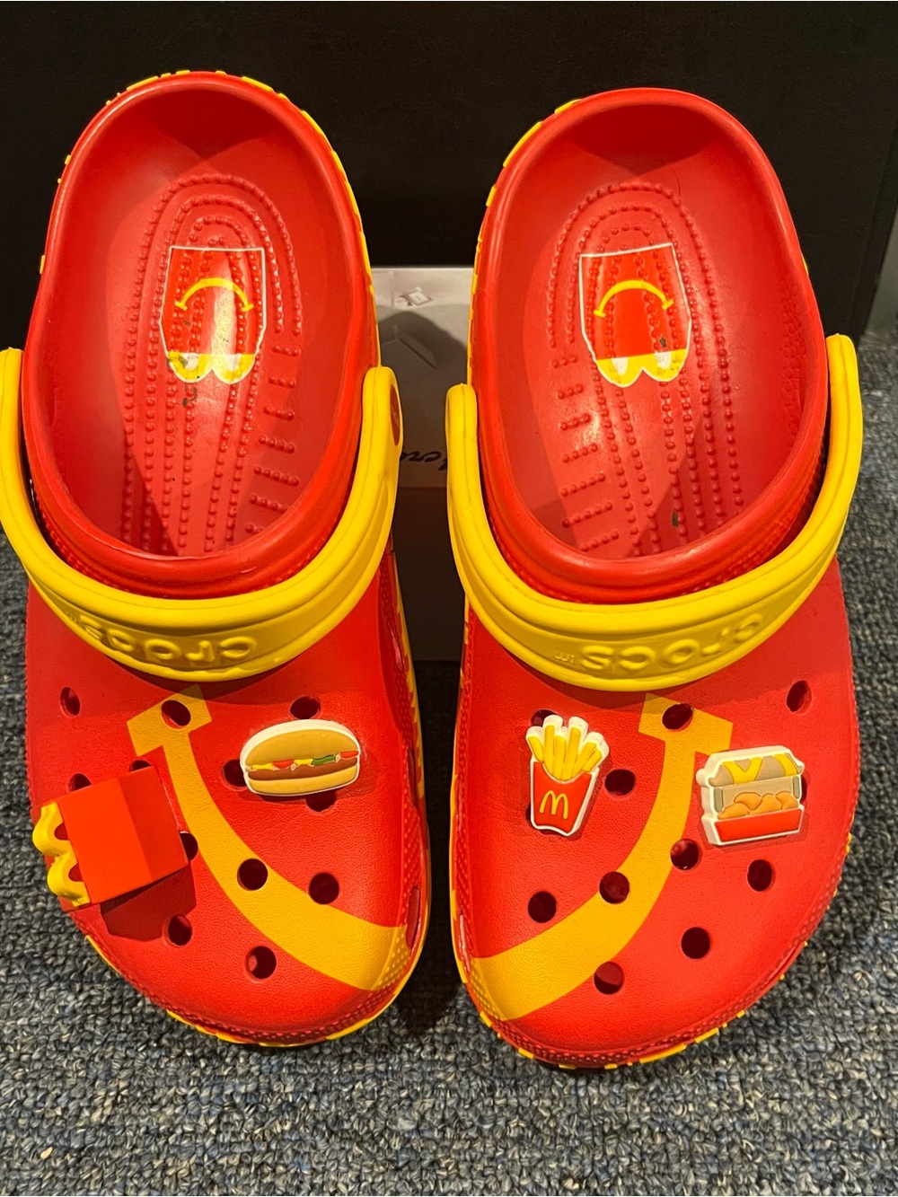 CROCS Kids Red and Yellow Fast-Food Themed Clogs